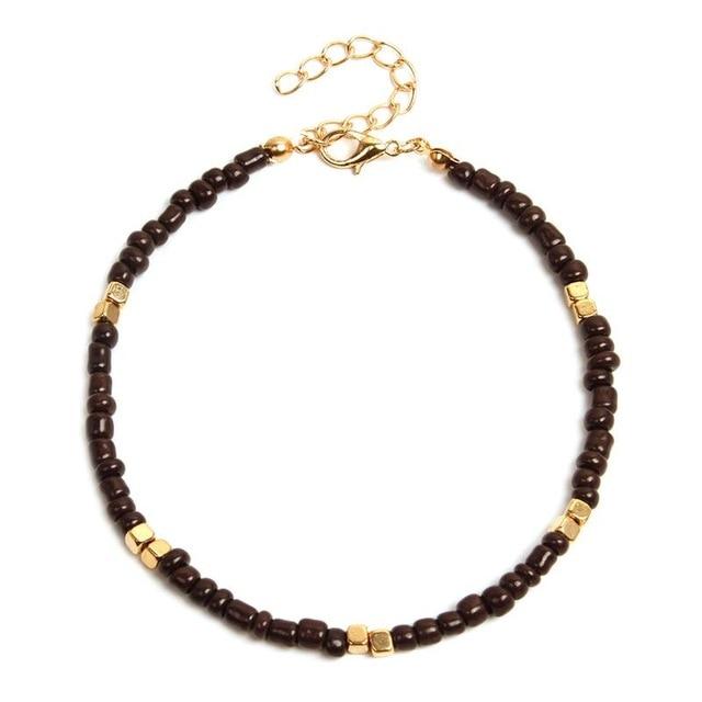 Bohemian Anklet For Women Handmade Beaded Anklet Bracelet Jewelry-Anklets-Arimonz-Brown-Arimonz