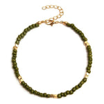 Bohemian Anklet For Women Handmade Beaded Anklet Bracelet Jewelry-Anklets-Arimonz-Dark Green-Arimonz