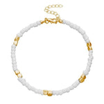 Bohemian Anklet For Women Handmade Beaded Anklet Bracelet Jewelry-Anklets-Arimonz-White-Arimonz