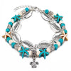 Bohemian Crystal Stones Anklets for Women Double Chain Women Jewelry-Anklets-Arimonz-Style B-Arimonz