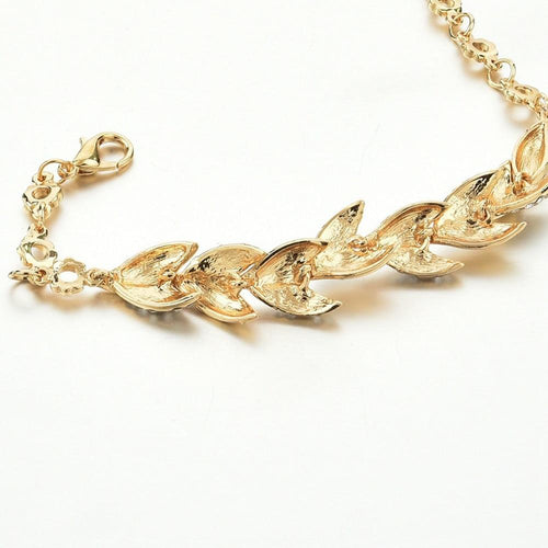 Bohemian Leaf Style Women Bracelet Chain Bangle Jewelry Simple Fashion-Braceletes-Arimonz-Arimonz