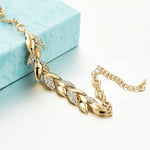 Bohemian Leaf Style Women Bracelet Chain Bangle Jewelry Simple Fashion-Braceletes-Arimonz-Arimonz