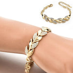 Bohemian Leaf Style Women Bracelet Chain Bangle Jewelry Simple Fashion-Braceletes-Arimonz-Arimonz