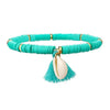 Bohemian Multicolor Tassel Anklet For Women Jewelry Anklet Chain-Anklets-Arimonz-dark green-Arimonz