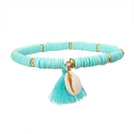 Bohemian Multicolor Tassel Anklet For Women Jewelry Anklet Chain-Anklets-Arimonz-light green-Arimonz