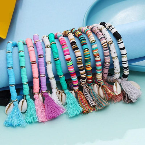 Bohemian Multicolor Tassel Anklet For Women Jewelry Anklet Chain-Anklets-Arimonz-Arimonz