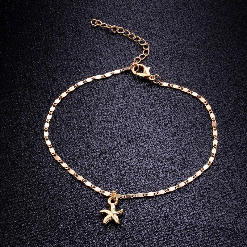 Boho Starfish Women Anklet Foot Chain Jewelry Anklet Bracelet-Anklets-Arimonz-Gold-Arimonz