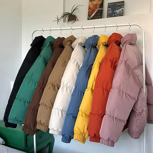 Bomber Coats - Colorful Bubble Coat Winter Jacket Parka Clothes Puffer Jackets