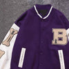 Bomber Jackets Women Baseball Jacket Boyfriend Style Varsity Jacket-Bomber Coats-Arimonz-Arimonz