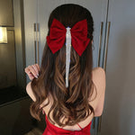 Bow Hairpin Crystal Fringe Tassel Hair Clip Rhinestone Hair Accessory-Hair Accessories-Arimonz-02-Arimonz