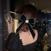 Bow Hairpin Crystal Fringe Tassel Hair Clip Rhinestone Hair Accessory-Hair Accessories-Arimonz-Arimonz