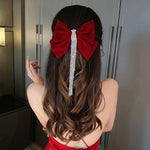 Bow Hairpin Crystal Fringe Tassel Hair Clip Rhinestone Hair Accessory-Hair Accessories-Arimonz-Arimonz
