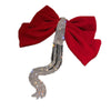 Bow Hairpin Crystal Fringe Tassel Hair Clip Rhinestone Hair Accessory-Hair Accessories-Arimonz-Arimonz