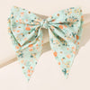 Bowknot Pearl Barrettes Clips Women Ribbon Hair Accessories-Hair Accessories-Arimonz-Green Floral-Arimonz