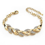 Braceletes - Bohemian Leaf Style Women Bracelet Chain Bangle Jewelry Simple Fashion