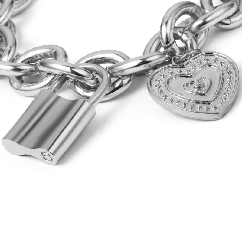 Braceletes - Lover's Heart Lock Bracelets