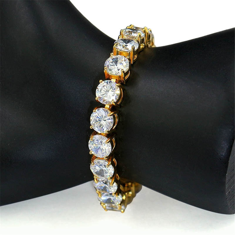 Brass Tennis Bracelet Row Cubic Zirconia Bracelet for Women-Braceletes-Arimonz-Arimonz
