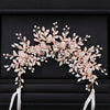 Bridal Flower Headband Prom Tiara Wedding Hair Accessories Headdress-Hair Accessories-Arimonz-Gold-color-Arimonz