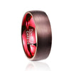 Brown Surface Red Liner Ring-Rings-Arimonz-Arimonz