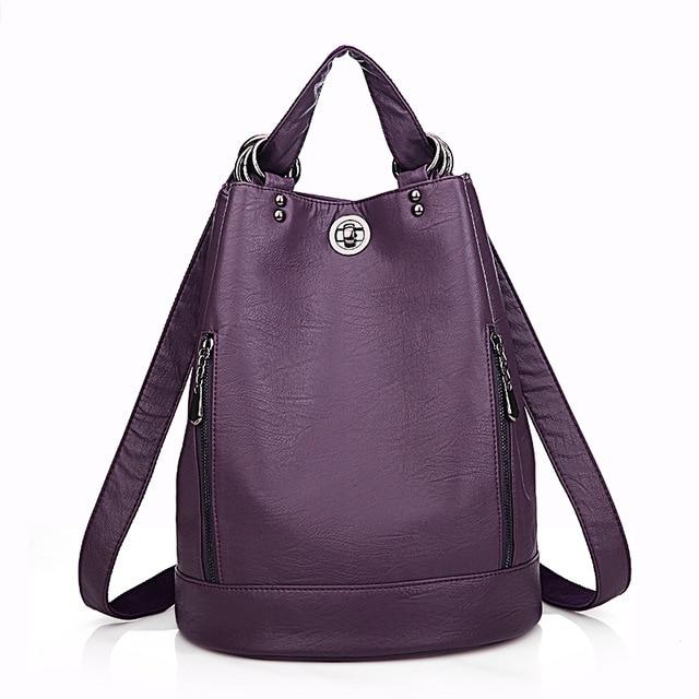 Bucket Backpack-Handbags-Arimonz-Purple-Arimonz