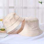 Bucket Hat Fisherman Hat Outdoor Women Cap Lady Beach Sun Caps-Bucket Hats-Arimonz-Style 1 beige-Arimonz