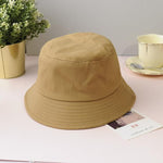 Bucket Hat Fisherman Hat Outdoor Women Cap Lady Beach Sun Caps-Bucket Hats-Arimonz-Style 1 khaki-Arimonz