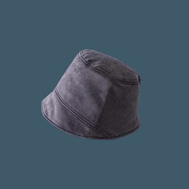 Bucket Hat Fisherman Hat Outdoor Women Cap Lady Beach Sun Caps-Bucket Hats-Arimonz-Style 3 Suede gray-Arimonz