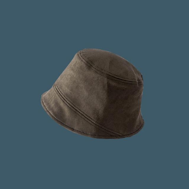 Bucket Hat Fisherman Hat Outdoor Women Cap Lady Beach Sun Caps-Bucket Hats-Arimonz-Style 3 Suede green-Arimonz