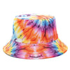 Bucket Hats Reversible Flower Geometric Printing Women Outdoor Hat-Bucket Hats-Arimonz-Arimonz