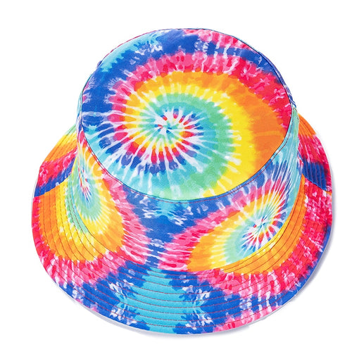 Bucket Hats Reversible Flower Geometric Printing Women Outdoor Hat-Bucket Hats-Arimonz-Arimonz