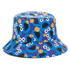 Bucket Hats Reversible Flower Geometric Printing Women Outdoor Hat-Bucket Hats-Arimonz-Monster Blue-Arimonz