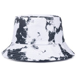 Bucket Hats Reversible Flower Geometric Printing Women Outdoor Hat-Bucket Hats-Arimonz-Plain White-Arimonz