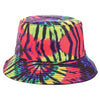 Bucket Hats Reversible Flower Geometric Printing Women Outdoor Hat-Bucket Hats-Arimonz-Red Yellow Stripe-Arimonz