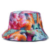 Bucket Hats Reversible Flower Geometric Printing Women Outdoor Hat-Bucket Hats-Arimonz-Tie Dye-Arimonz
