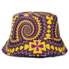 Bucket Hats Reversible Flower Geometric Printing Women Outdoor Hat-Bucket Hats-Arimonz-Tie Dye Yellow-Arimonz