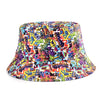 Bucket Hats Women Reversible Summer Print Bucket Hat Travel Hat-Bucket Hats-Arimonz-Arimonz