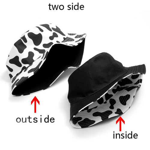 Bucket Hats Women Reversible Summer Print Bucket Hat Travel Hat-Bucket Hats-Arimonz-Arimonz