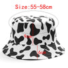 Bucket Hats Women Reversible Summer Print Bucket Hat Travel Hat-Bucket Hats-Arimonz-Arimonz