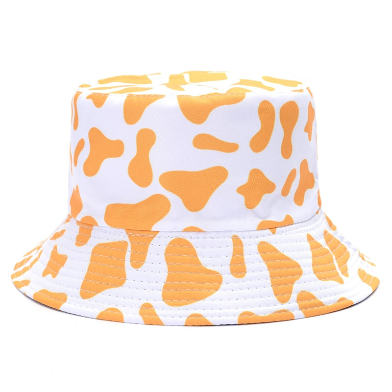 Bucket Hats Women Reversible Summer Print Bucket Hat Travel Hat-Bucket Hats-Arimonz-Arimonz