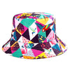 Bucket Hats Women Reversible Summer Print Bucket Hat Travel Hat-Bucket Hats-Arimonz-Arimonz