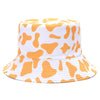 Bucket Hats Women Reversible Summer Print Bucket Hat Travel Hat-Bucket Hats-Arimonz-cow two side yellow-Arimonz