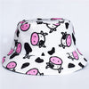 Bucket Hats Women Reversible Summer Print Bucket Hat Travel Hat-Bucket Hats-Arimonz-moo two side-Arimonz