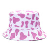 Bucket Hats Women Reversible Summer Print Bucket Hat Travel Hat-Bucket Hats-Arimonz-two side cow-Arimonz