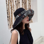 Bucket Hats - Women's Hat Bucket Hat Big Brim Double-Sided Women's Sun Hat