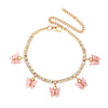 Butterfly Anklet Foot Chain Jewelry for Women Anklet-Anklets-Arimonz-Light Pink-Arimonz