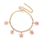 Butterfly Anklet Foot Chain Jewelry for Women Anklet-Anklets-Arimonz-Light Pink-Arimonz