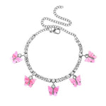 Butterfly Anklet Foot Chain Jewelry for Women Anklet-Anklets-Arimonz-Pink-Arimonz