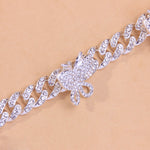Butterfly Anklet for Women Bracelet Leg Foot Cuban Link Chain Anklet-Anklets-Arimonz-Arimonz