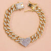 Butterfly Anklet for Women Bracelet Leg Foot Cuban Link Chain Anklet-Anklets-Arimonz-Gold Heart-Arimonz
