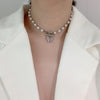 Butterfly Pearl Rhinestones Choker Necklace for Women Fashion Jewelry for Women-Necklaces-Arimonz-Arimonz